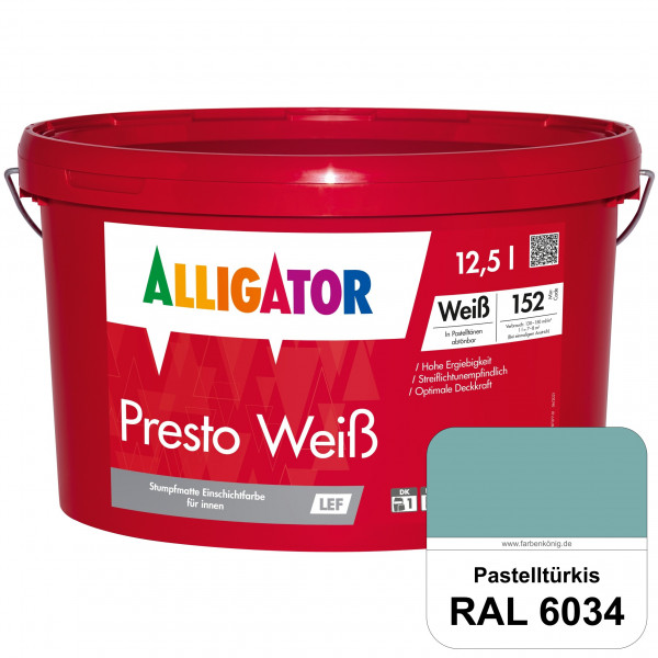 Presto Weiß LEF (RAL 6034 Pastelltürkis)