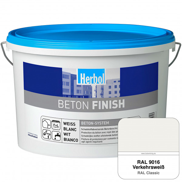 Beton Finish (RAL 9016 Verkehrsweiß)