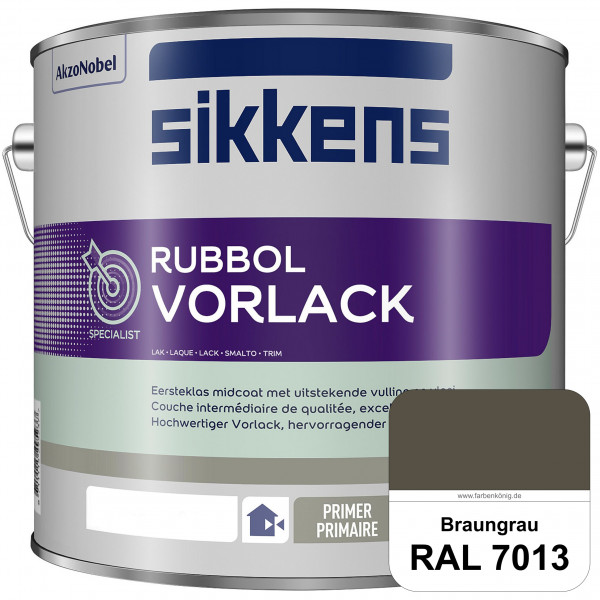 Rubbol Vorlack (RAL 7013 Braungrau) Aromatenfreier Vorlack der Spitzenklasse (außen & innen)