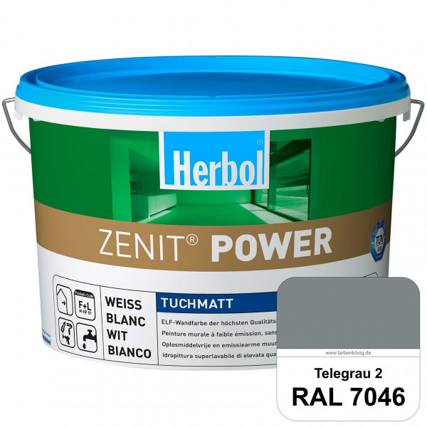 Herbol Zenit Power (RAL 7046 Telegrau 2) Superdeckende ELF-Wandfarbe