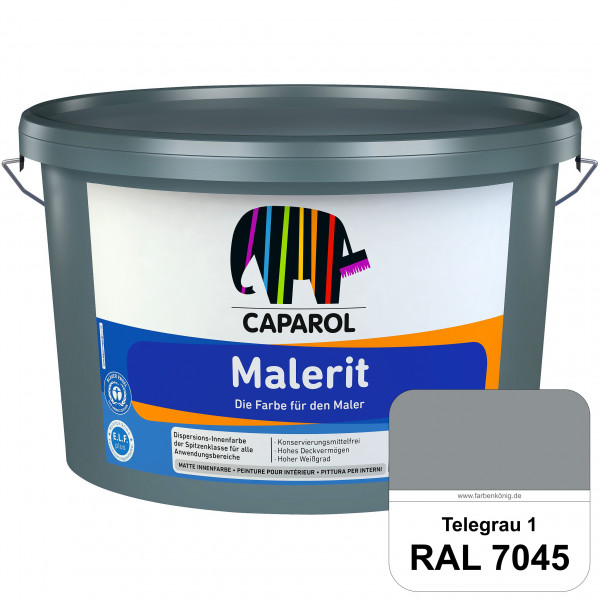 Malerit E.L.F. (RAL 7045 Telegrau 1) matte Innenfarbe für Neu- & Renovierungsanstriche