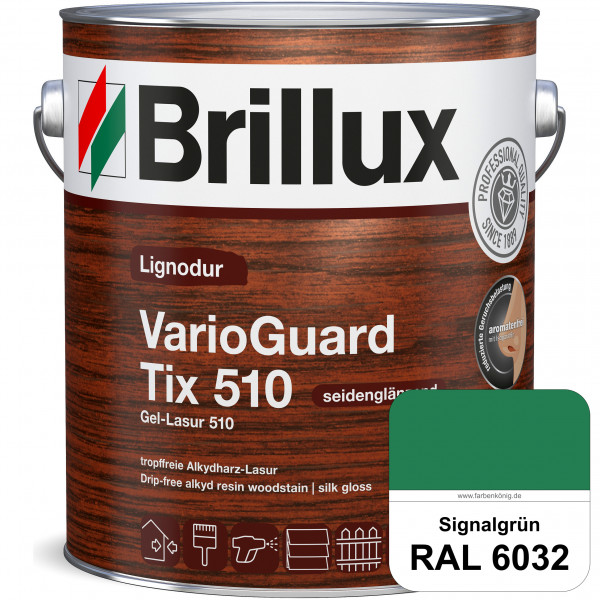 Lignodur VarioGuard Tix 510 (Gel-Lasur 510) RAL 6032 Signalgrün