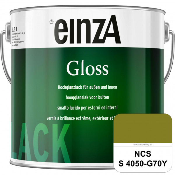 einzA Gloss (NCS S 4050-G70Y) Hochwertiger Alkydharzlack in Premium-Qualität, hochglänzend.