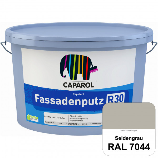 Capatect Fassadenputz R30 (RAL 7044 Seidengrau) Dispersionsgebundener Strukturputz nach DIN EN 15824