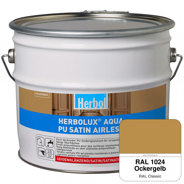 Herbolux Aqua PU Satin Airless (RAL 1024 Ockergelb)