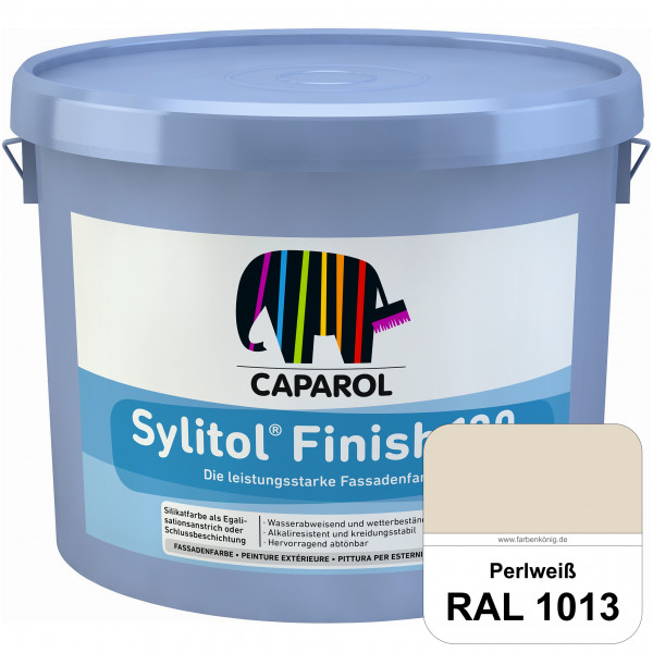 Sylitol® Finish 130 (RAL 1013 Perlweiß) wetterbeständige Fassadenbeschichtungen auf Silikatbasis