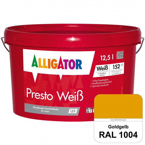 Presto Weiß LEF (RAL 1004 Goldgelb)