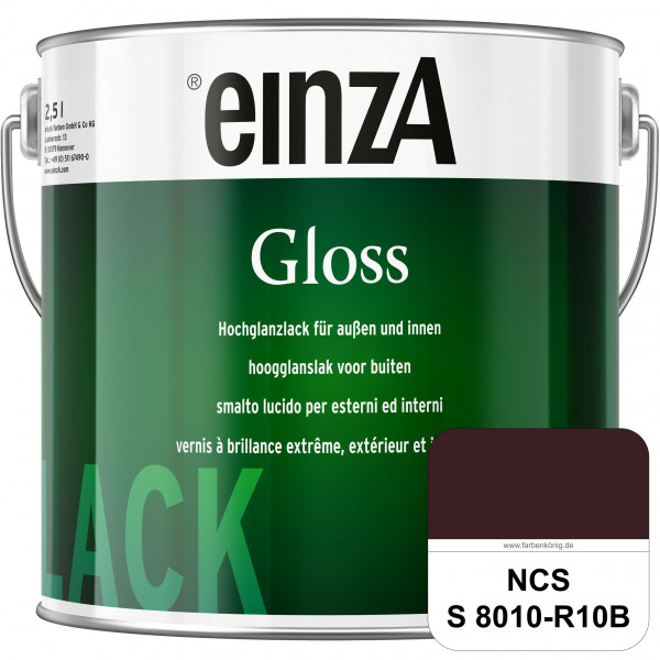 einzA Gloss (NCS S 8010-R10B) Hochwertiger Alkydharzlack in Premium-Qualität, hochglänzend.
