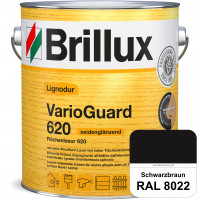 Lignodur VarioGuard 620 (Flächenlasur 620) RAL 8022 Schwarzbraun