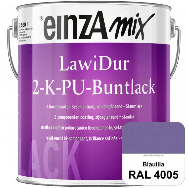 einzA LawiDur 2-K-PU-Buntlack - Seidenglanz (RAL 4005 Blaulila)
