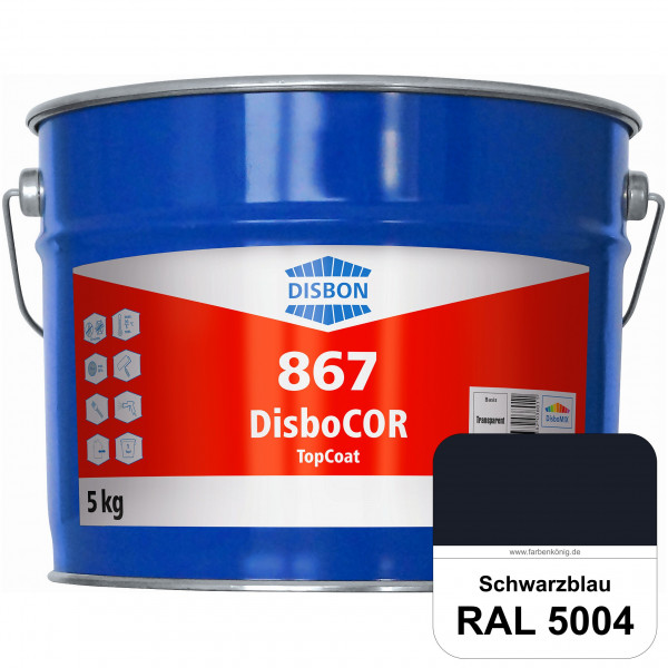 DisboCOR 867 TopCoat (RAL 5004 Schwarzblau) Anwendungsfreundliche Korrosionsschutz-Deckbeschichtung
