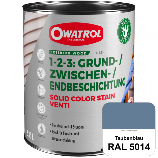 SOLID COLOR STAIN VENTI (RAL 5014 Taubenblau)