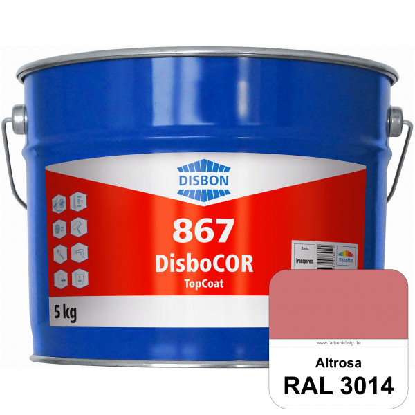 DisboCOR 867 TopCoat (RAL 3014 Altrosa) Anwendungsfreundliche Korrosionsschutz-Deckbeschichtung mit