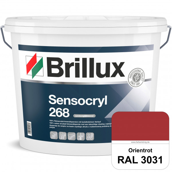 Sensocryl ELF 268 (RAL 3031 Orientrot) hochwertige seidenglänzende & strapazierfähige Reinacrylat-In