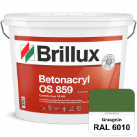 Betonacryl OS 859 (RAL 6010 Grasgrün) Wetterbeständige Schutzbeschichtung für Betonflächen (Außen)
