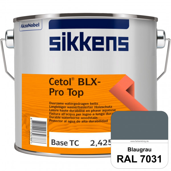 Cetol BLX-Pro Top (RAL 7031 Blaugrau) Seidenglänzende & wasserdampfdurchlässige Dickschichtlasur auß