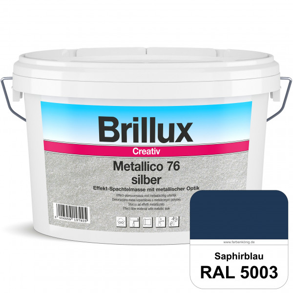 Creativ Metallico 76 (RAL 5003 Saphirblau) Effektspachtelmasse für Oberflächen mit metallischer Opti