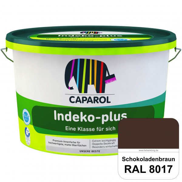Indeko-plus (RAL 8017 Schokoladenbraun) doppeldeckende matte & hochwertige Innenfarbe