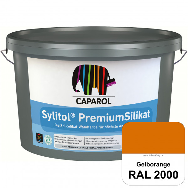 Caparol Sylitol PremiumSilikat (RAL 2000 Gelborange) - ehemals Histolith PremiumSilikat
