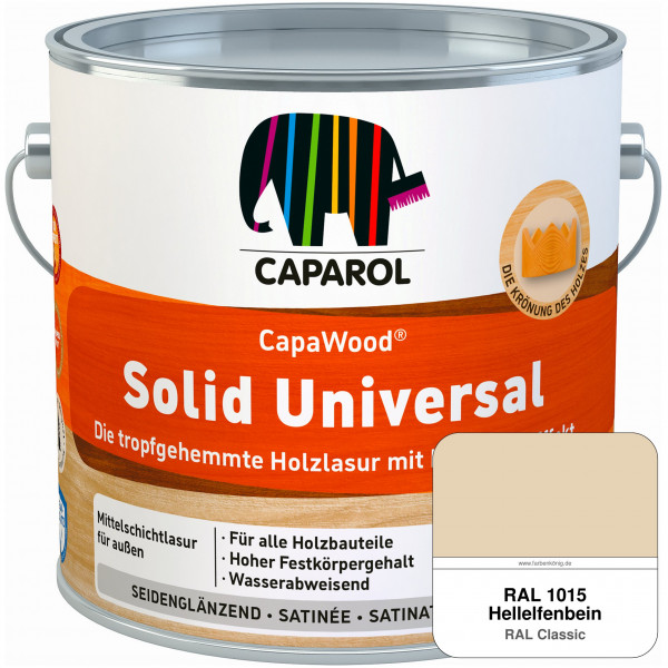 CapaWood® Solid Universal (RAL 1015 Hellelfenbein) - ersetzt Capadur UniversalLasur