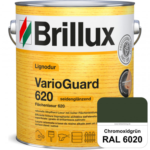 Lignodur VarioGuard 620 (Flächenlasur 620) RAL 6020 Chromoxidgrün
