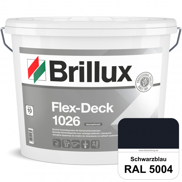 Flex-Deck ELF 1026 (RAL 5004 Schwarzblau) Hochwertige Innendispersion für Decken mit Installationen