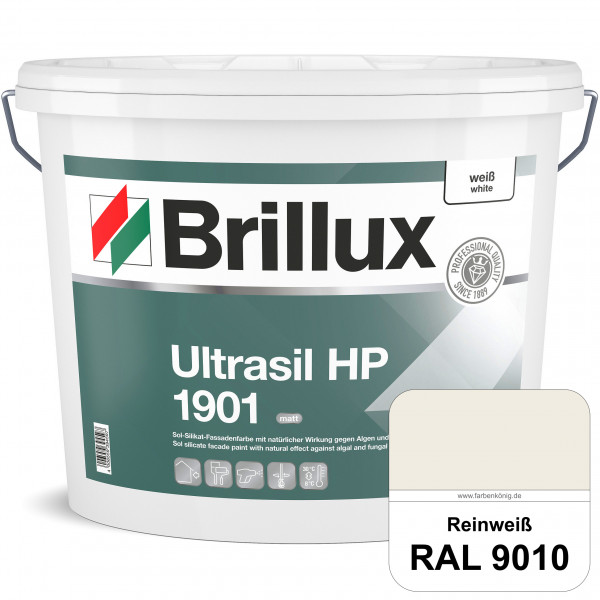 Ultrasil HP 1901 Silikat-Fassadenfarbe (RAL 9010 Reinweiß) Sol-Silikat-Fassadenfarbe ohne Biozidzusä