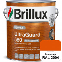 Lignodur UltraGuard 580 (Dauerschutzlasur 580) RAL 2004 Reinorange