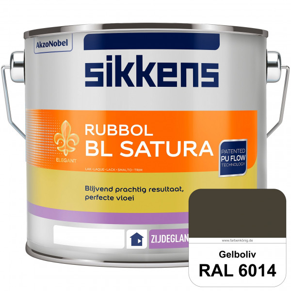 Rubbol BL Satura (RAL 6014 Gelboliv) seidenglänzender PU-Lack (wasserbasiert) innen & außen