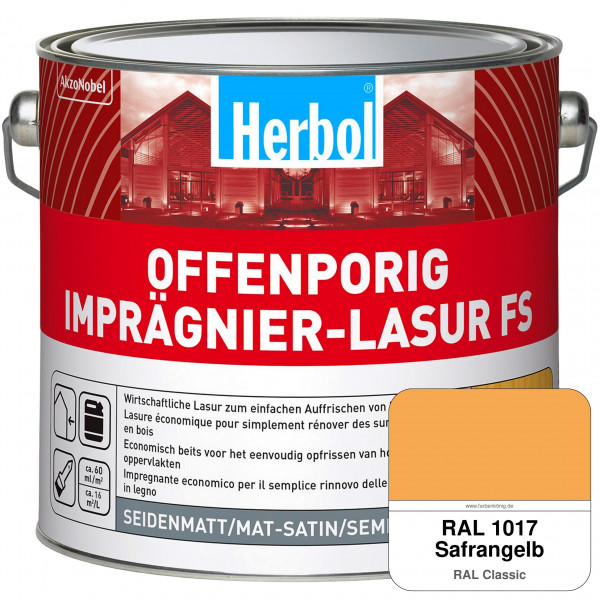 Offenporig Imprägnier-Lasur FS (RAL 1017 Safrangelb)