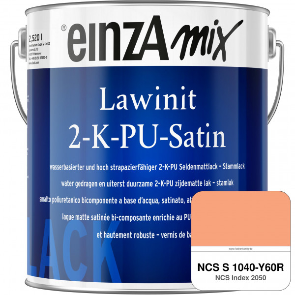 einzA Lawinit 2-K-PU Satin Stammlack (NCS S 1040-Y60R)