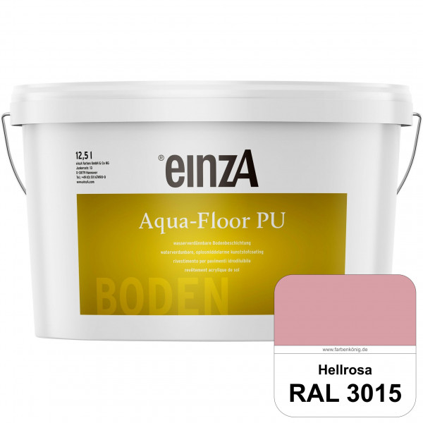 einzA Aqua-Floor PU (RAL 3015 Hellrosa) seidenglänzender Acryl-PU-Bodenbeschichtung
