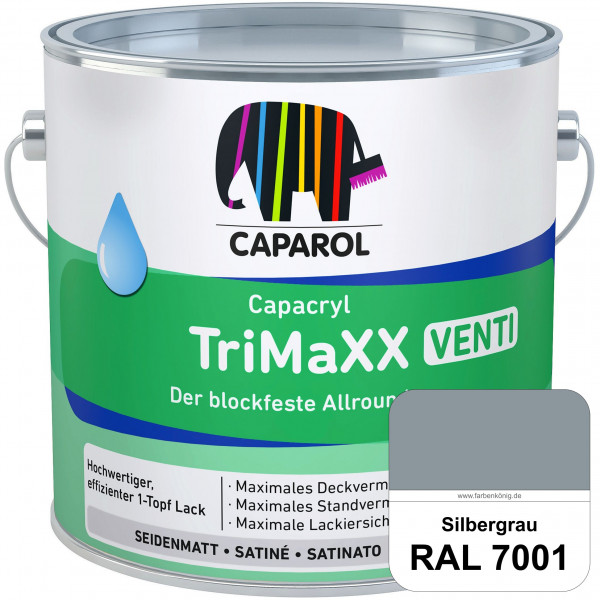Capacryl TriMaXX Venti (RAL 7001 Silbergrau) Der blockfeste Allrounder für Fenster & Türen