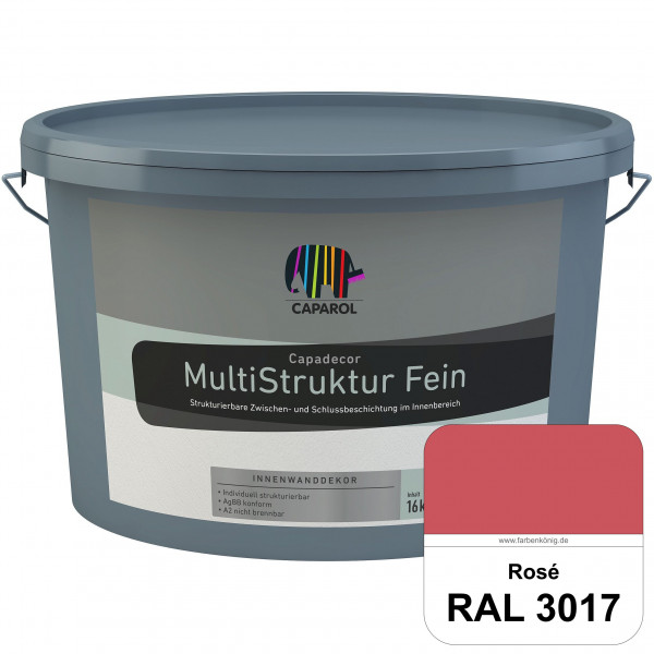 Capadecor MultiStruktur fein (RAL 3017 Rosa) quarzgefüllte Zwischen- und Schlußbeschichtung in fein