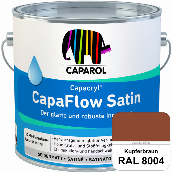 Caparol Capacryl CapaFlow Satin (RAL 8004 Kupferbraun)