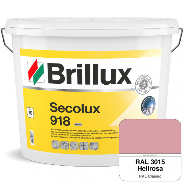 Secolux 918 TSR-Formel (RAL 3015 Hellrosa) für den Einsatz auf WDVS - ehemals Silicon-Fassadenfarbe