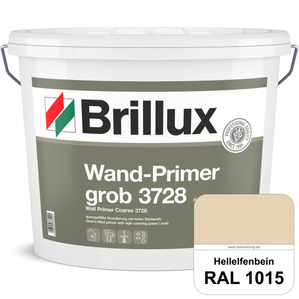 Wand-Primer grob ELF 3728 (RAL 1015 Hellelfenbein) quarzgefüllte Spezialgrundierfarbe für Gipskarton