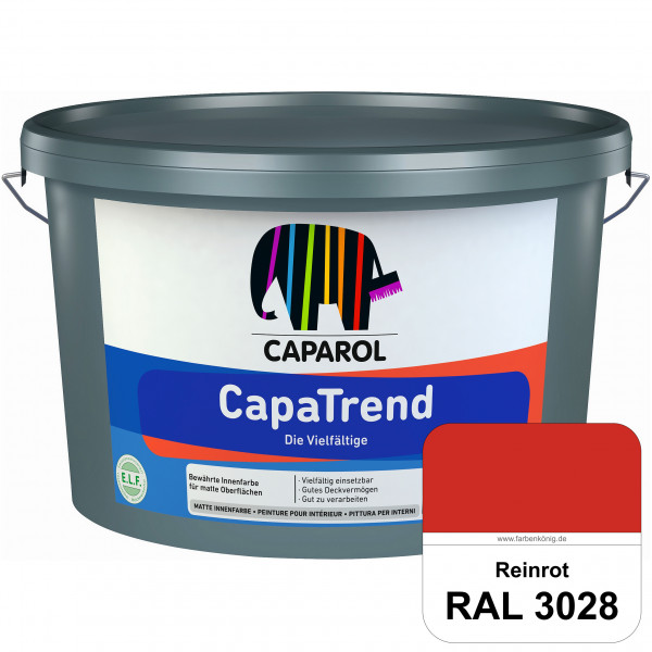 CapaTrend (RAL 3028 Reinrot) matte hochdeckende Dispersionsfarbe für den Innenbereich