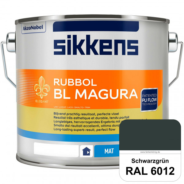 Rubbol BL Magura (RAL 6012 Schwarzgrün) matter PU-Lack (wasserbasiert) innen & außen