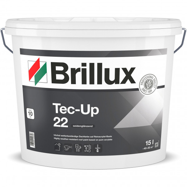 Tec-Up 22 (B-Ware) - 15 Liter (Klassikrot (Brillux Scala 24.18.27) - Brillux Scala)