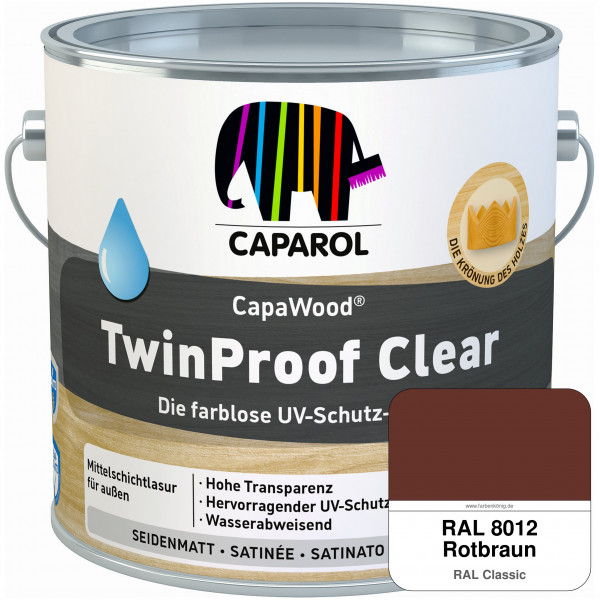 CapaWood® TwinProof Clear (RAL 8012 Rotbraun) - ersetzt Capadur TwinProof
