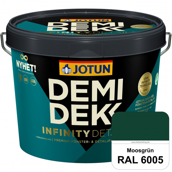 DEMIDEKK Infinity Details - Deckender Holzschutz (RAL 6005 Moosgrün)