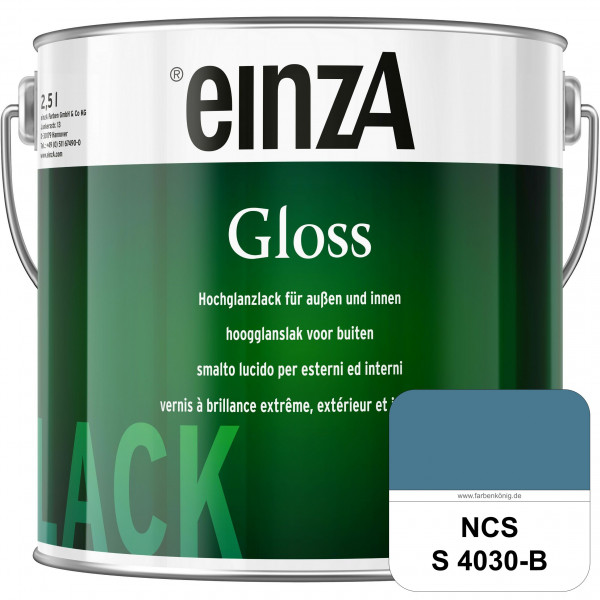 einzA Gloss (NCS S 4030-B) Hochwertiger Alkydharzlack in Premium-Qualität, hochglänzend.