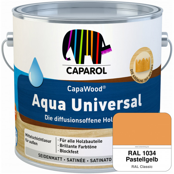 CapaWood® Aqua Universal (RAL 1034 Pastellgelb)