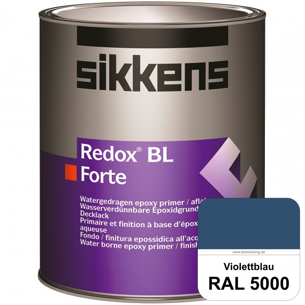 Redox BL Forte (RAL 5000 Violettblau) seidenmatte & wasserbasierte 2-K-Epoxidharzlack (innen)