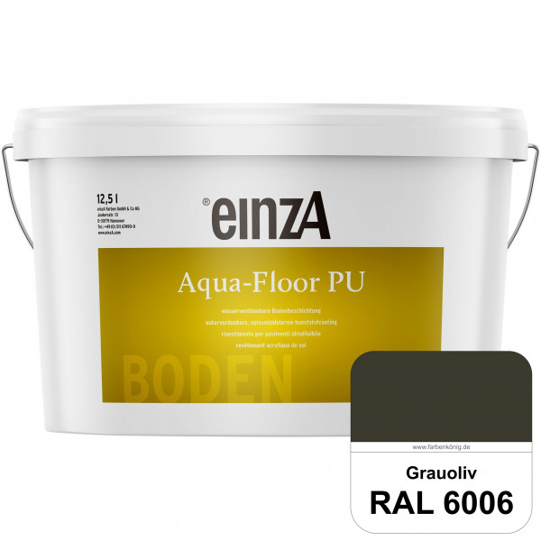 einzA Aqua-Floor PU (RAL 6006 Grauoliv) seidenglänzender Acryl-PU-Bodenbeschichtung