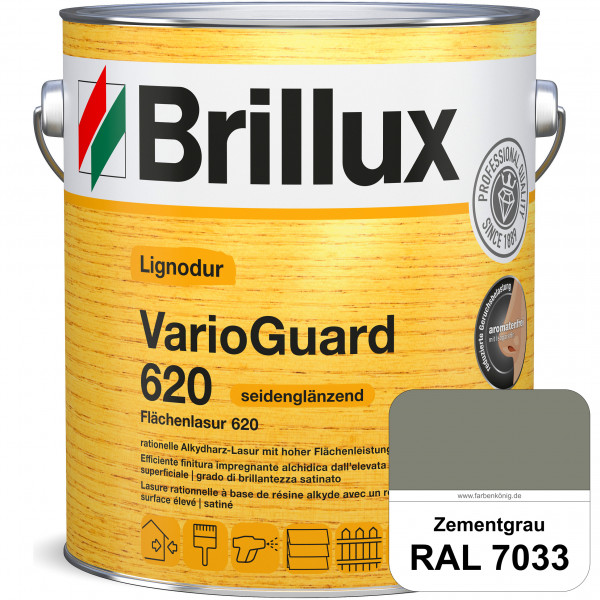 Lignodur VarioGuard 620 (Flächenlasur 620) RAL 7033 Zementgrau