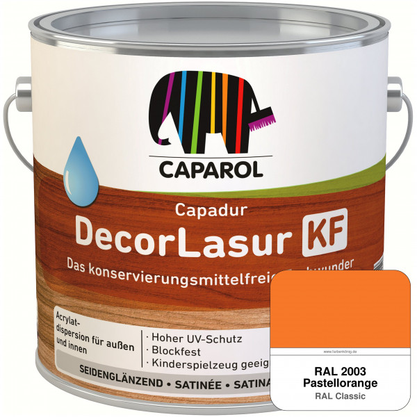 Caparol Capadur DecorLasur KF (RAL 2003 Pastellorange)