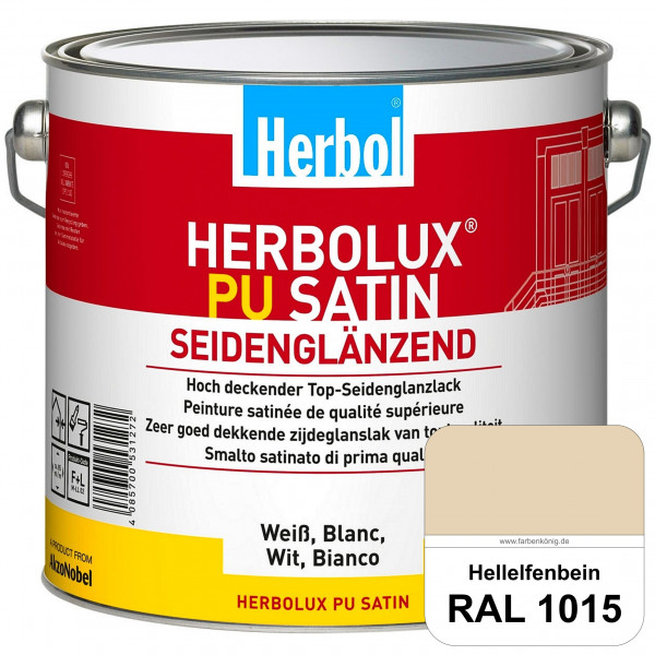 Herbolux PU Satin (RAL 1015 Hellelfenbein) Top-PU-Seidenglanzlack (Innen & Außen)