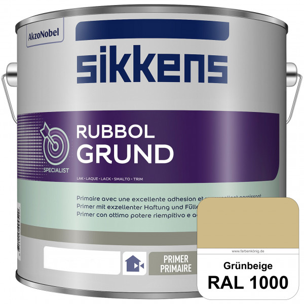 Rubbol Grund (RAL 1000 Grünbeige) Seidenmatte Grund- und Zwischenbeschichtung auf Kunstharzbasis (in